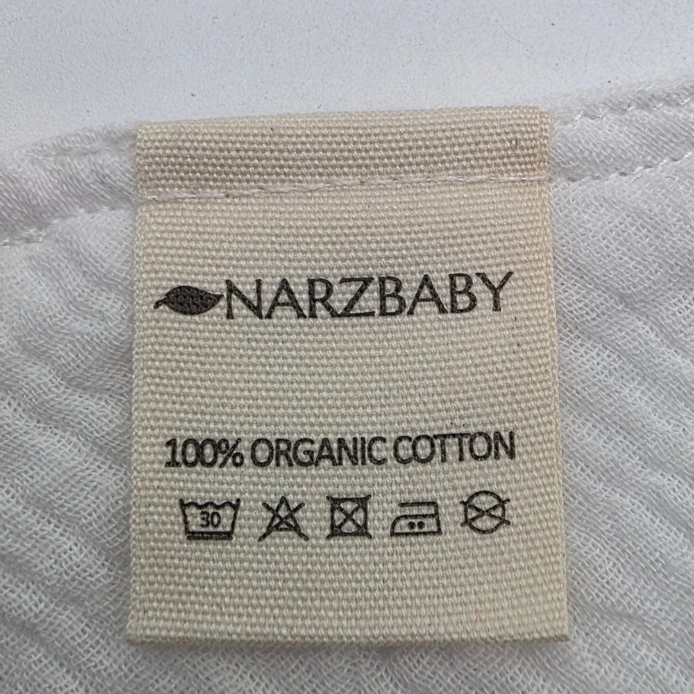 10 Pack Organic Cotton Muslin Bandana Baby Bibs Multi Color Snap Closure